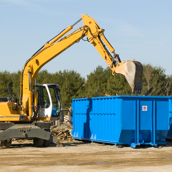 can i request a rental extension for a residential dumpster in Van Alstyne TX